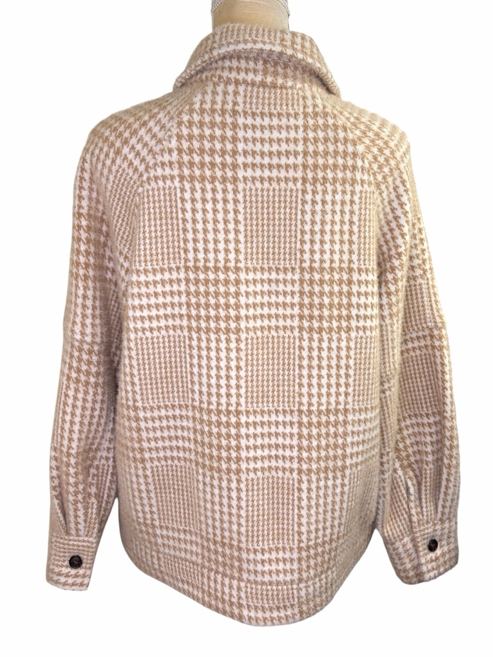 Greylin Houndstooth Shirt Jacket Medium - Picture 3 of 11